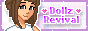 A button for Dollz Revival on Neocities.