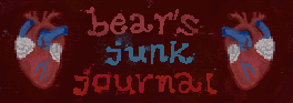 A button for Bear's Junk Journal on Neocities.